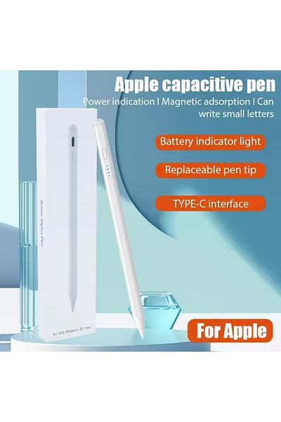 Dynego Ipad Pencil Tablet - 7-8-9-10, Air 3-4-5, Pro3-4-5-6, Mini Compatible Black and White Pen