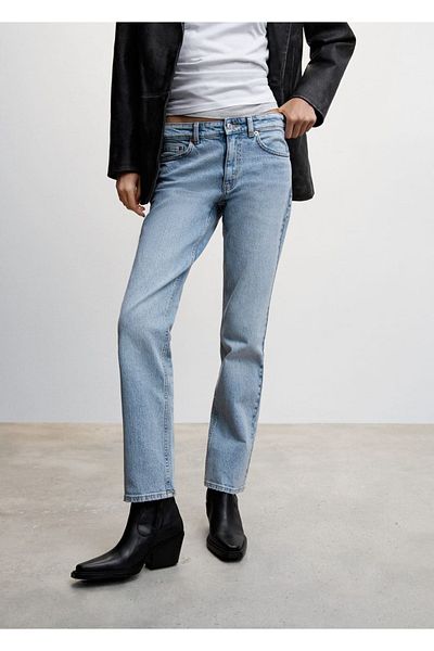 MANGO Woman Medium Confort Dğz Cut Jeans