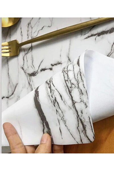 Capensis Mermer Desen Kalın Masa Koruyucu Örtüsü 1.2mm