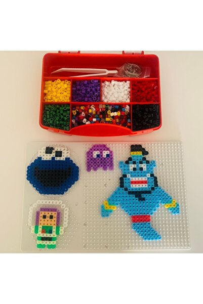 Dr.Yontuç Set de mărgele adezive cu căldură și fier de călcat Montessori pent...