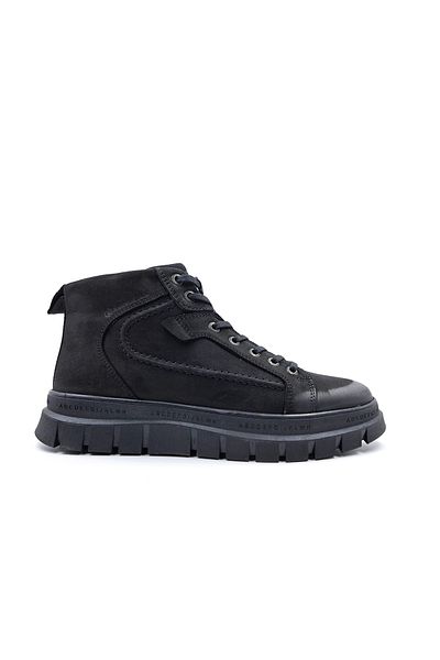 Hammer Jack Ανδρικές μαύρες μπότες - Γνήσιο δέρμα Nubuck, Derry
