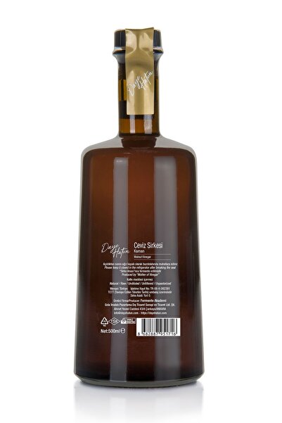 DAYE HATUN Kaman Ceviz Sirkesi / Walnut Vinegar (doğal Fermente Canlı Sirke / Naturally Fermented / 500 Ml)