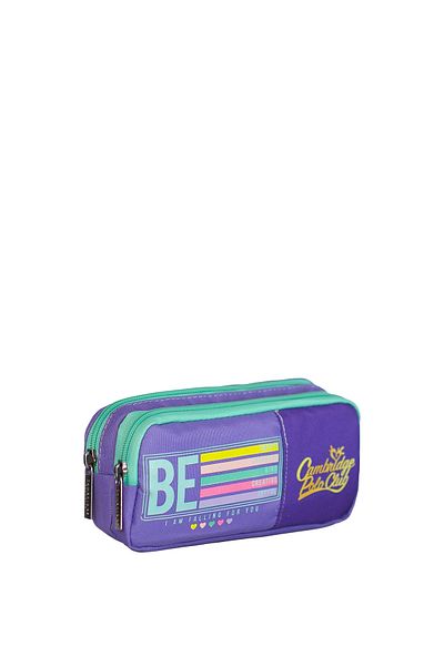 Cambridge Polo Club Unisex Children's Pen Holder - Be Happy Double Compartment