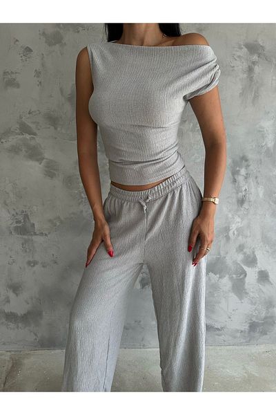 SUYA US WEAR Wrapped Fabric Trousers-Blues Double Suit