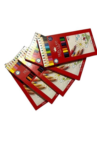 TRİX CLASS NASİP KIRTASİYE Trix Class Kuru Boya Kalemi 12'Li Tam Boy 12 Renk