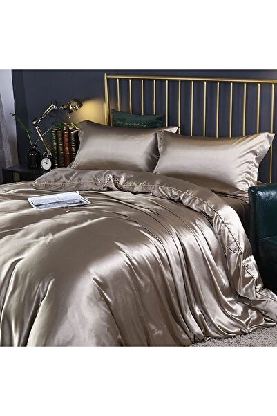 ATN Boby Silk - %100 Saf Ipek Çift Kişilik Lüx Nevresim Takımı - %100 Sılk Lu...
