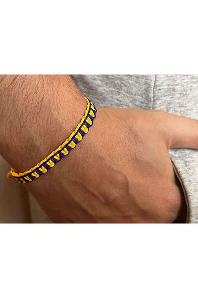 Farah Butik Unisex Fan Bracelet - Macrame Knitting, Gift - Fan Model