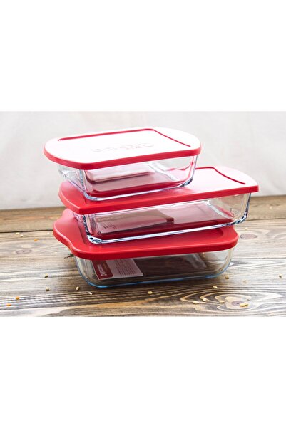 Paşabahçe بوركام 59006 - 59854 - 59864 صينية فرن وحاوية تخزين