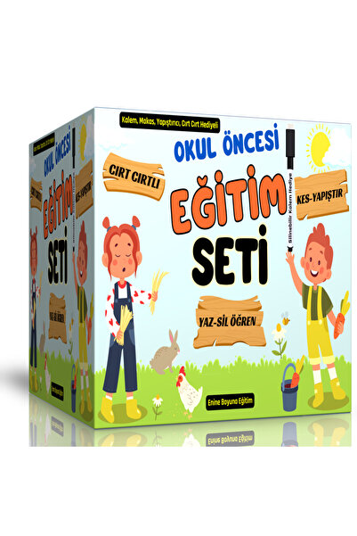 Enine Boyuna Eğitim مجموعة التعليم ما قبل المدرسة (الشريط الفيلكرو)