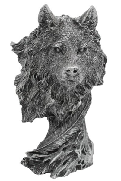 Genel Markalar Heykel Büyük Boy Kurt Başı Büst