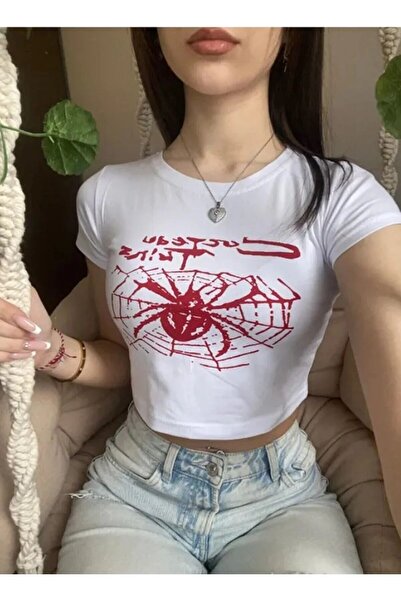 weywot الأبيض الأحمر شبكة العنكبوت العنكبوت المطبوعة المرأة المحاصيل