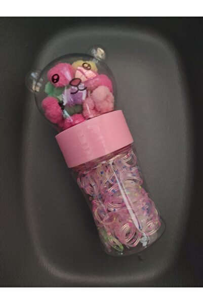 MutluBiDünya Lily Kavanozlu Örgü Tokası ve Mini Havlu Lastik Toka Seti
