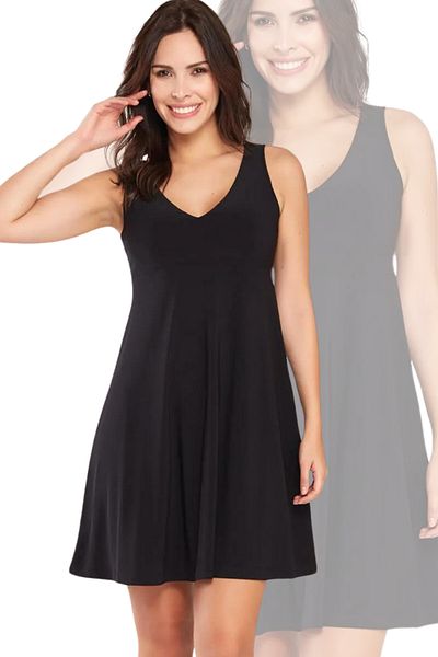 Laranor Black Collar Detailed Stylish Women's Dress - Day and Night 18l6346