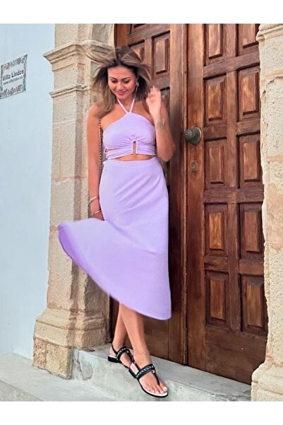 lovebox Ліла Aerobin Тканина - Елегантне жіноче плаття з декольте - 701