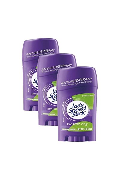 Lady Speed Lady Speed Stıck Powder Fresh Deodorant 39,6 gr 3lü Set