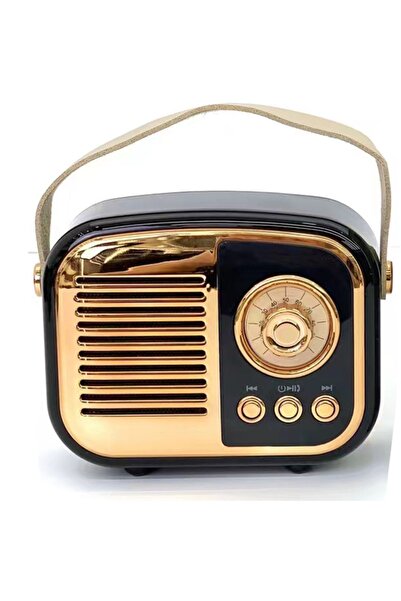 WASHA Nostaljik Retro Radio Parlak Kaplama Bluetooth Bağlantılı