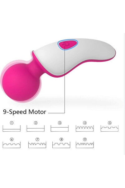 Passion Point Oynar Başlı 9 Modlu Titreşimli G-Spot Uyarıcı Şarjlı Mini Vibratör