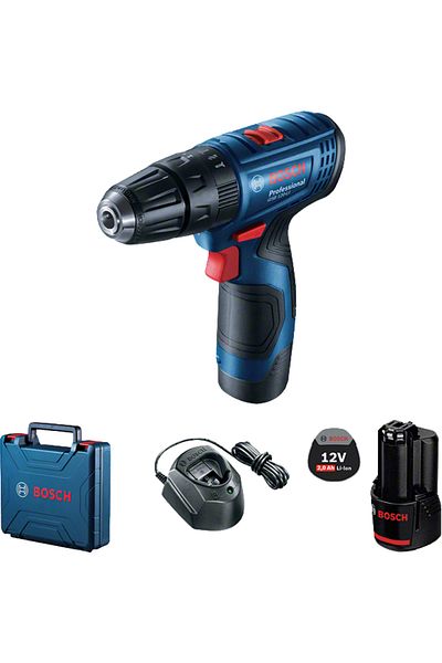 Bosch Professional Impact Drill GSB 120-LI Cordless Combi 2x batt. GBA 12V 2.0Ah 1x Charg. GAL 1210