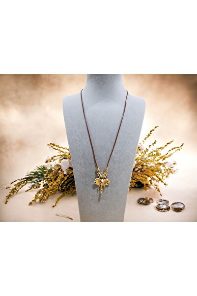 Lotus Filli Kolye Şans Kolyesi Ipli Kolye Taşlı Kolye El Yapımı Kolye Gold Kolye