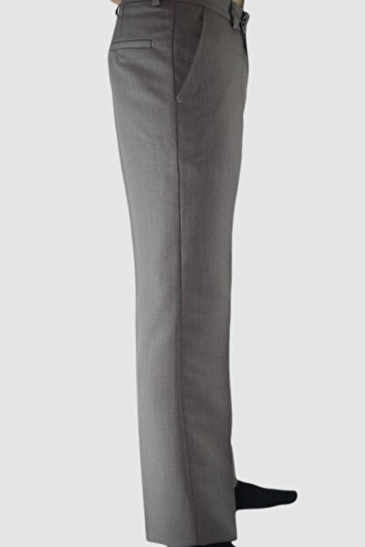 Jack Paul Erkek Klasik Kesim Gri Kumaş Pantolon