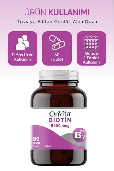 Onvita Biotin 5000 Mcg