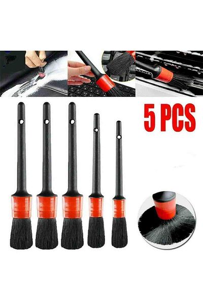 Webinay Home Detailed Cleaning Brush Set of 5 Vehicle Auto Car Cleaning Brush