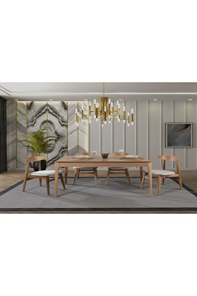 Albero Home Oslo Açılır Masa Takımı (80x120)