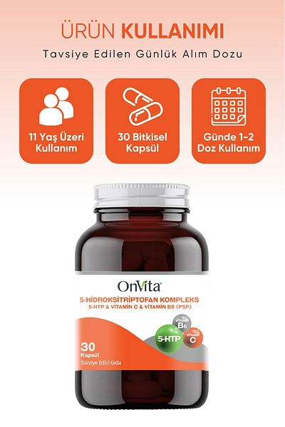 Onvita 5-Hydroxytriptofan Complex and Vitamin C B6 - P5P