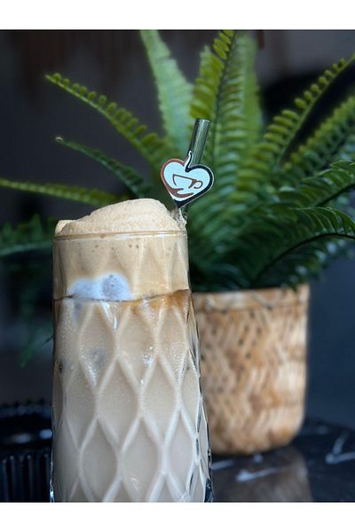 Butik Coffee Color Cold Drink Straw Accessory - Pack of 20