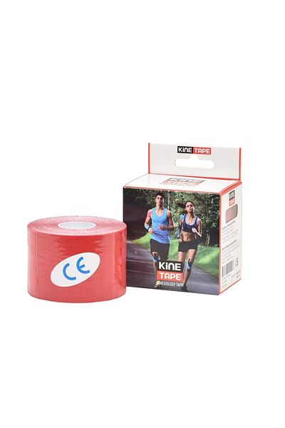KİNE TAPE شريط ألم كينيسيو أحمر 5 متر × 5 سم شريط رياضي