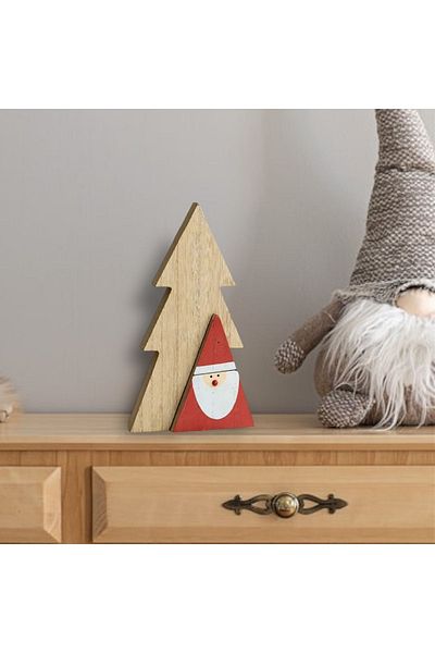 AFRALYAHOME Ξύλινο Στολίδι Gnome για Χριστούγεννα και Πρωτοχρονιά - Διακόσμηση Τραπεζιού, Φόρεμα δώρου