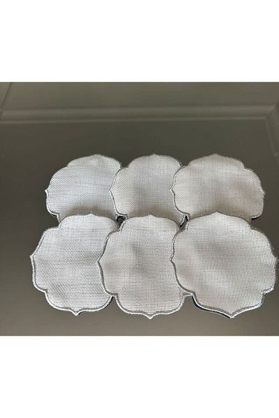 LİNDA MİA Servetel Cocktail Brodat Etamin Potrivit pentru Broderie, 6 Bucati