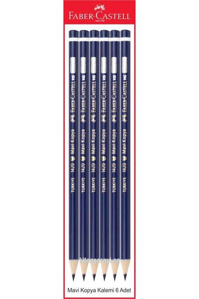 Faber Castell Faber Castel Blue Copy Pen 6 Pieces