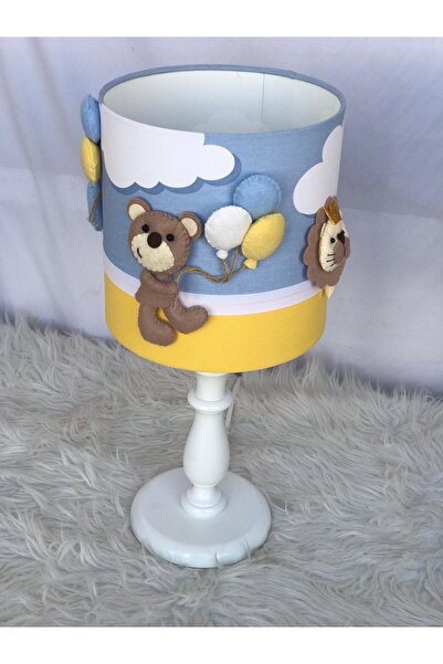 Leobabyroom Blue Cloudy Baby/Kid's Room with Animal Figures - Yellow Design L...