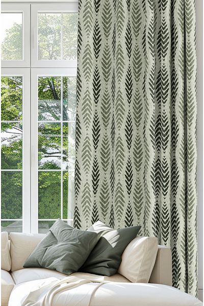 CANİLA Digital Printed Background Curtain Single Wing 140 X 270 cm Edge Fold Stitched