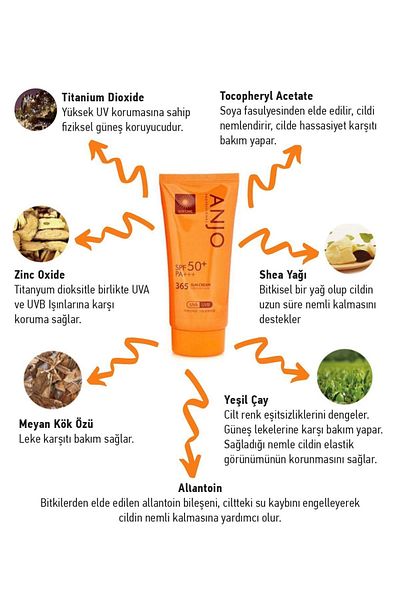 ANJO PROFESSIONAL Moisturizing Cream for Daily Use - Sunscreen Spf 50 70g