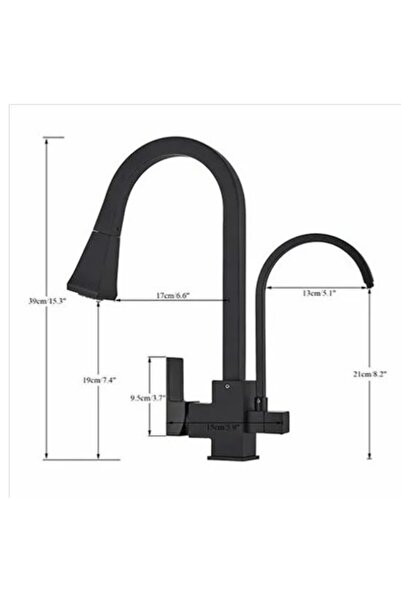 OEM Kitchen Sink Faucet Double Flow Water Purification Outlet Chrome 3 Function Sprinkler Imported