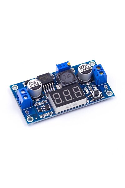TLS Robotik Lm2596 Lm2596s Güç Modülü, Led Voltmetre Dijital Ekranlı Dc-dc Ay...