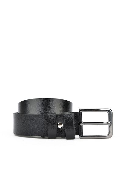 Ziya , Genuine Leather 4 cm Men's Belt 143980 Z203 Black