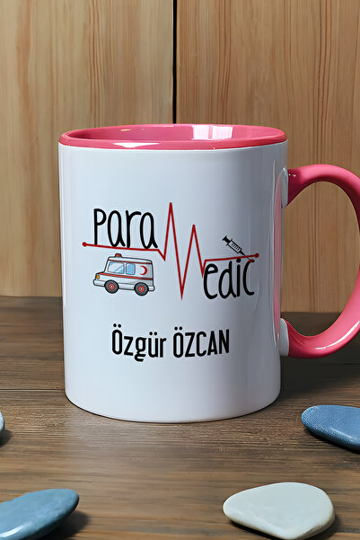 Hedizu Kişiye Özel Paramedik Kupa Bardak Pembe İsme Özel Tıp Bayramı Hediyeleri