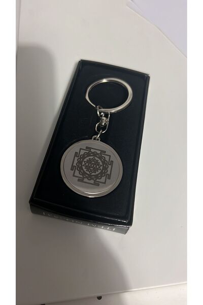 Alışveriş Bekçisi Sri yantra kubera yantra anahtarlık