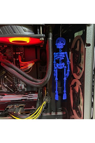 Genel Markalar Bilgisayar Kasası- Aksesuar - Yayıncı Aksesuarı - Iskelet Aksesuarı - Kasa Aksesuarı - Mavi