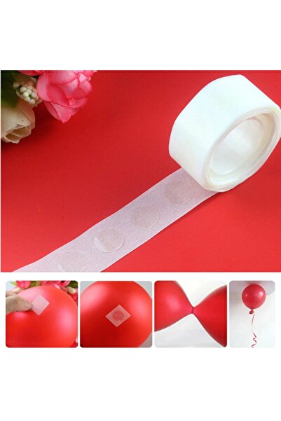 parti pera Balon Bandı Yapışkanı Çift Taraflı Damla Şeffaf Yapışkan Bant 100'...