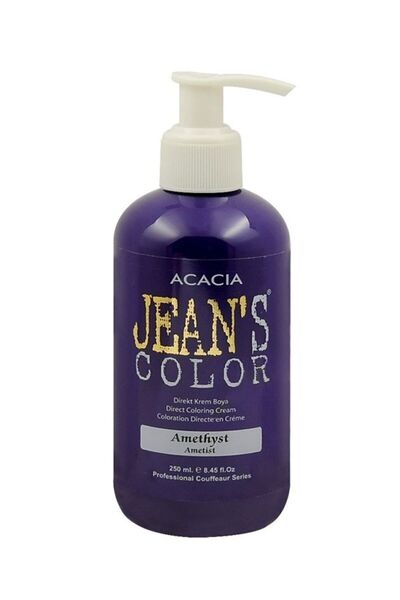 jeans color Amonyaksız Renkli Saç Boyası Ametist 250 ml Kokusuz Su Bazlı Amethyst Hair Dye