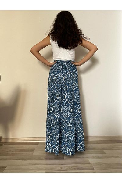 520CK Long Summer Hijab Skirt - Women's Authentic Patterned