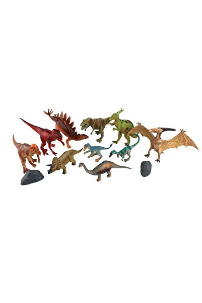 Vardem Kutulu 12 Parça Hayvan Seti, Dinazor Hayvanları Seti T-rex