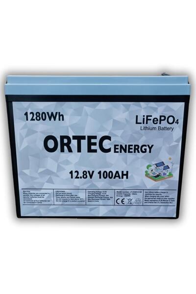 ORTEC 12.8V 100AH LiFePO4 Lityum Akü
