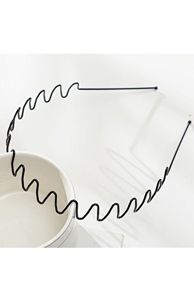 232 Konsept Zigzag New Model Black Metal Wire Crown - 1 Piece