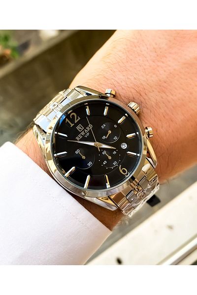 Reward Men's Steel Wristwatch - Active Functions and Calendar