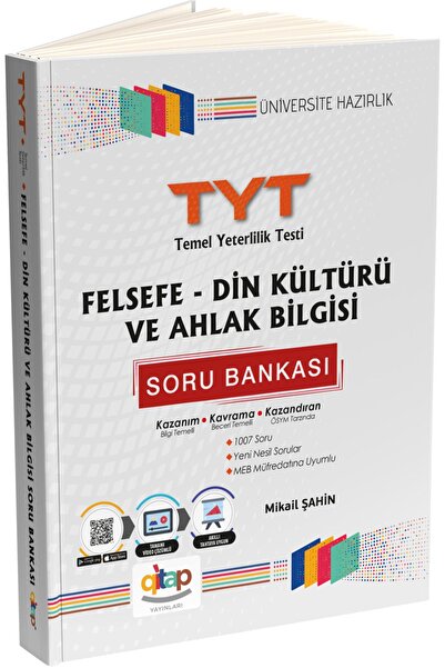 qitap Yayınları Tyt Felsefe-din Kültürü Ve Ahlak Bilgisi Soru Bankası (VİDEO ÇÖZÜMLÜ)